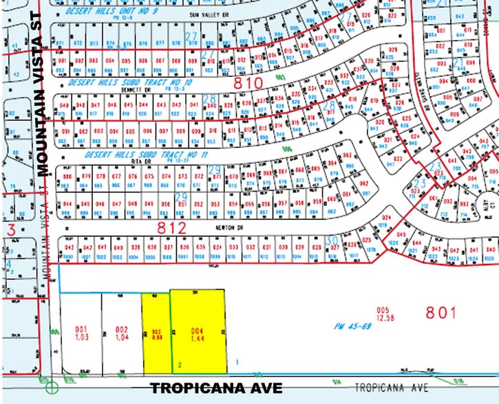 4670 E Tropicana Ave, Las Vegas, NV à louer - Plan cadastral – Image 2 sur 16