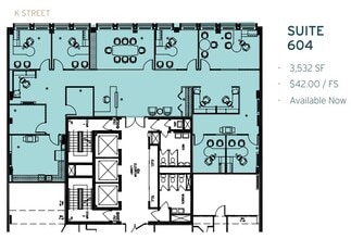1629 K St NW, Washington, DC à louer Plan d’étage– Image 1 sur 1