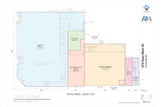 479-511 E Main St, Southbridge, MA à louer Plan d’étage– Image 1 sur 1