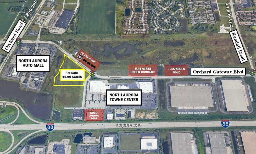 LAND PARCELS-North Aurora Towne Center portefeuille de 5 biens à vendre sur LoopNet.fr - Photo de l’immeuble – Image 3 sur 7