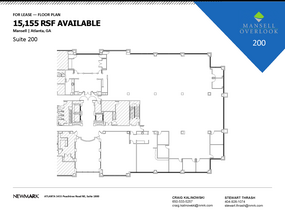 200 Mansell Ct E, Roswell, GA à louer Plan d’étage– Image 1 sur 11