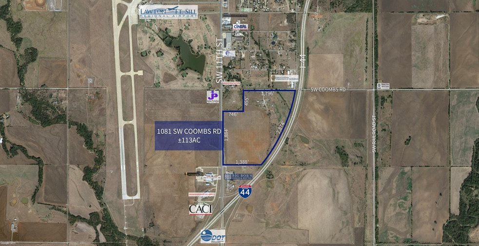 1081 SW Coombs Rd, Lawton, OK à vendre - Aérien – Image 1 sur 2