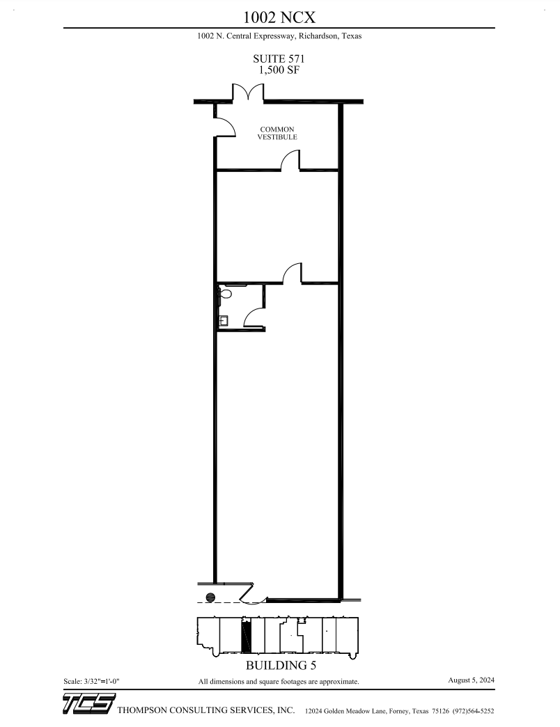 1002 N Central Expy, Richardson, TX à louer Plan d’étage– Image 1 sur 1