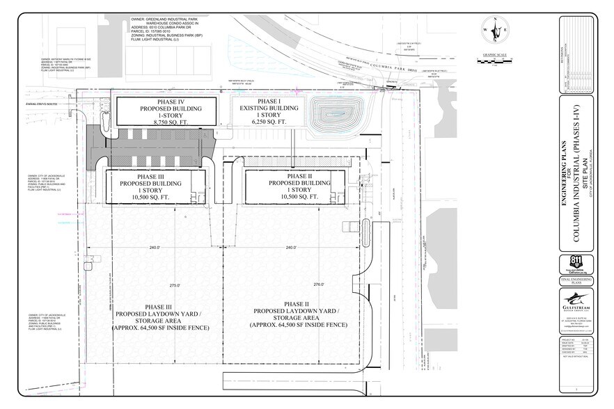 6596 Columbia Park Dr, Jacksonville, FL à louer - Plan de site – Image 1 sur 9