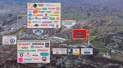 2790 E Stone Dr, Kingsport, TN - VUE AÉRIENNE  vue de carte