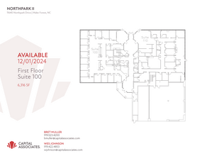 11635 Northpark Dr, Wake Forest, NC à louer Plan d’étage– Image 1 sur 1