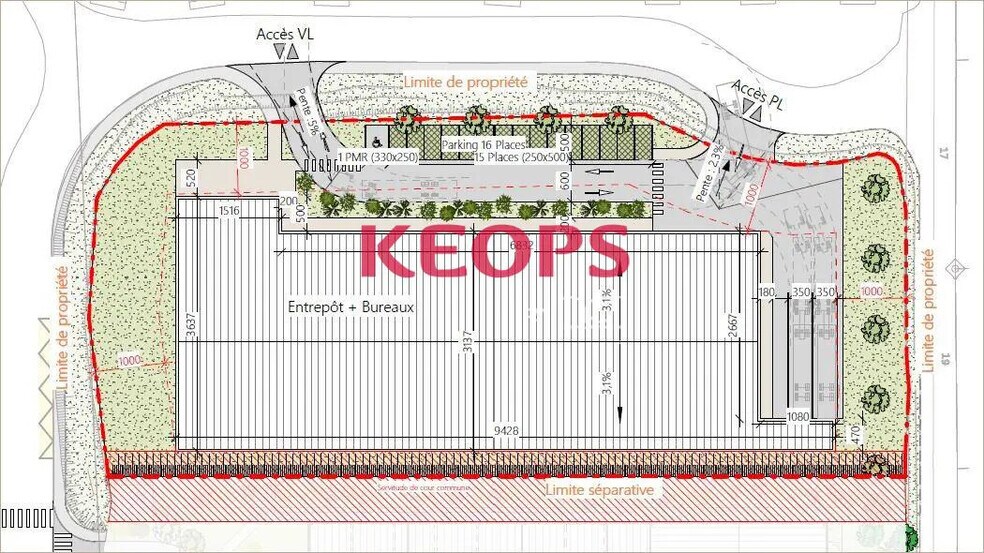 Local d'activités dans Flourens à vendre - Plan d’étage – Image 3 sur 3