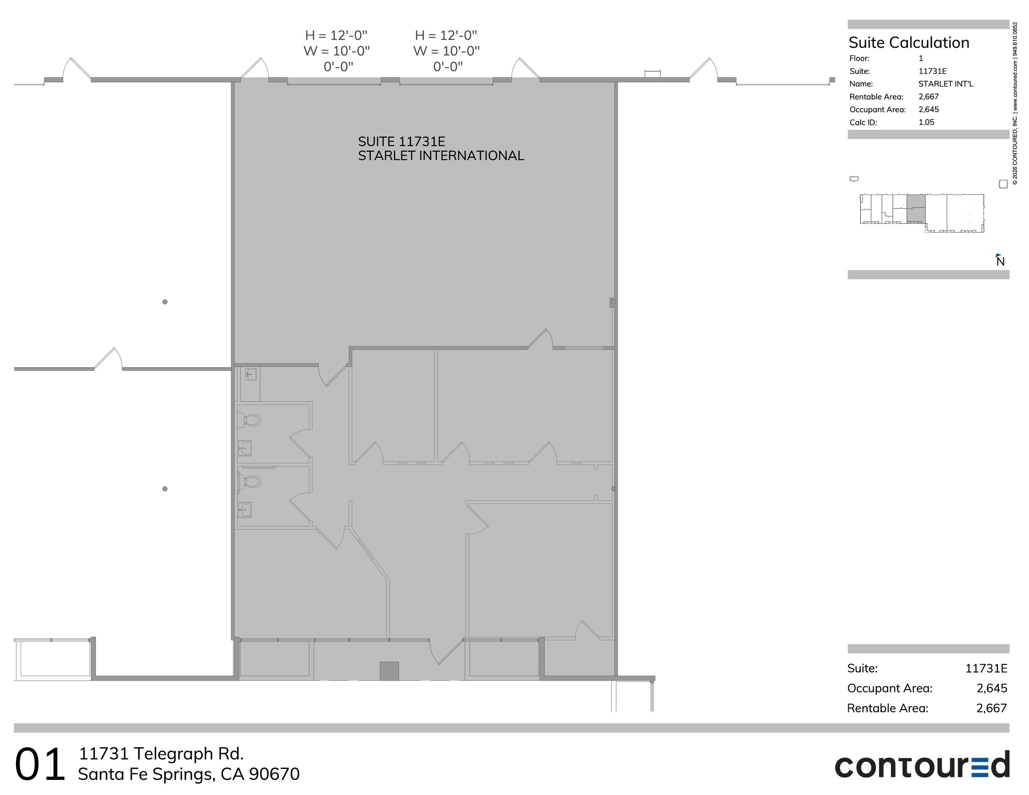11721 Telegraph Rd, Santa Fe Springs, CA à louer Plan d’étage– Image 1 sur 12