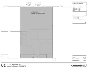 11721 Telegraph Rd, Santa Fe Springs, CA à louer Plan d’étage– Image 1 sur 12