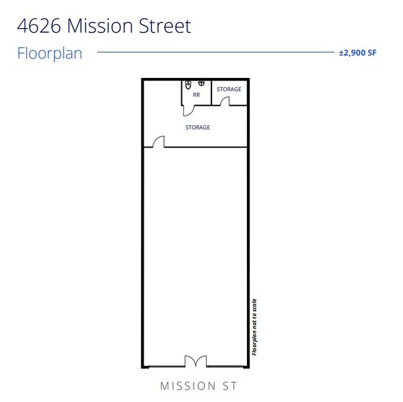 4620-4626 Mission St, San Francisco, CA à louer - Plan d’étage – Image 3 sur 3