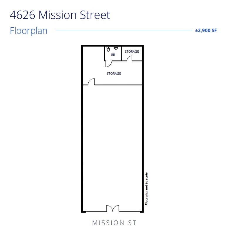 4620-4626 Mission St, San Francisco, CA à louer Plan d’étage– Image 1 sur 1