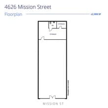 4620-4626 Mission St, San Francisco, CA à louer Plan d’étage– Image 1 sur 1