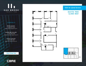 1301 W 22nd St, Oak Brook, IL à louer Plan d’étage– Image 1 sur 9