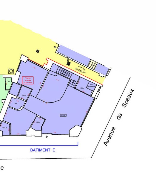 Local commercial dans Versailles à louer - Plan d’étage – Image 2 sur 3