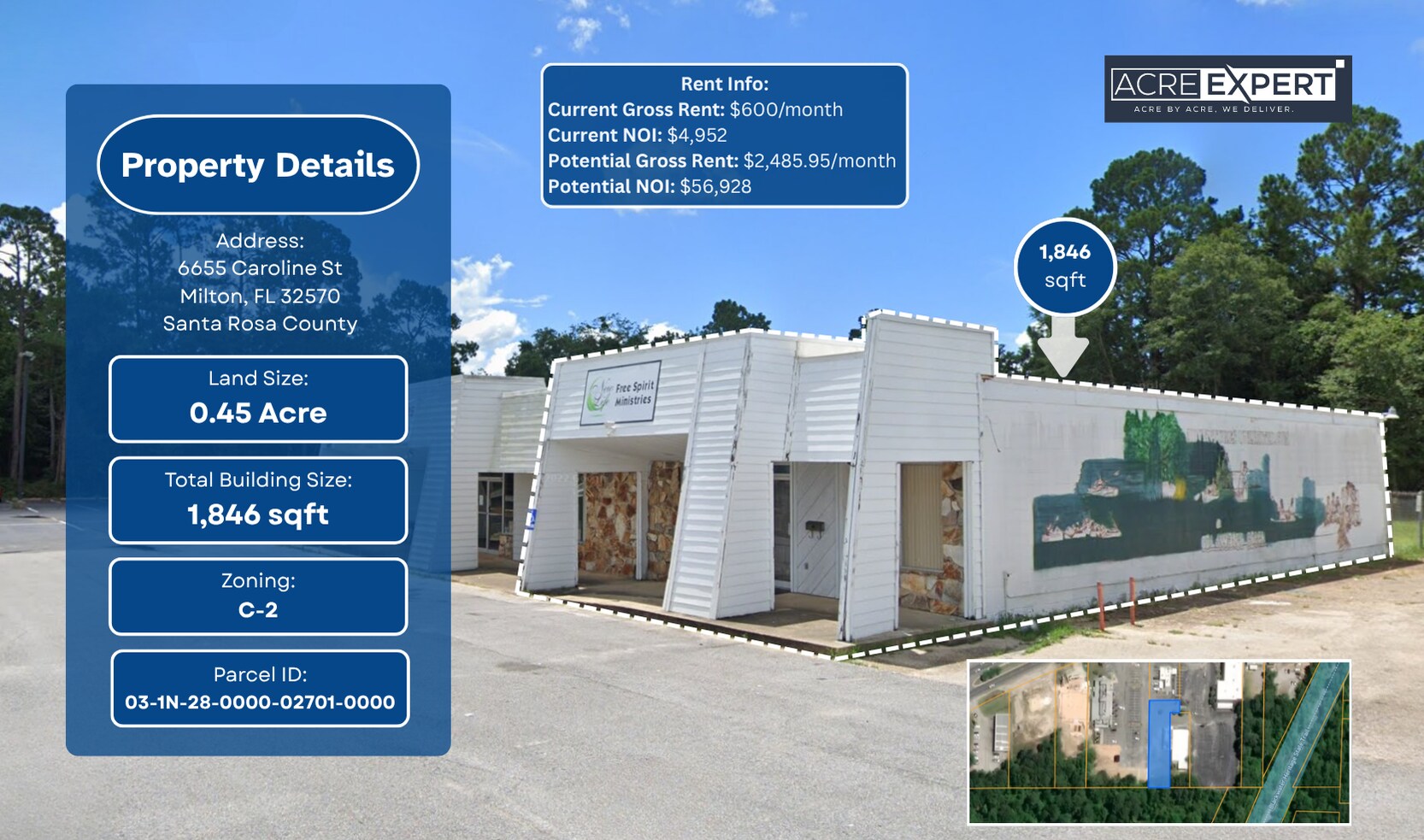 6655 Caroline St, Milton, FL à vendre Photo de l’immeuble– Image 1 sur 4