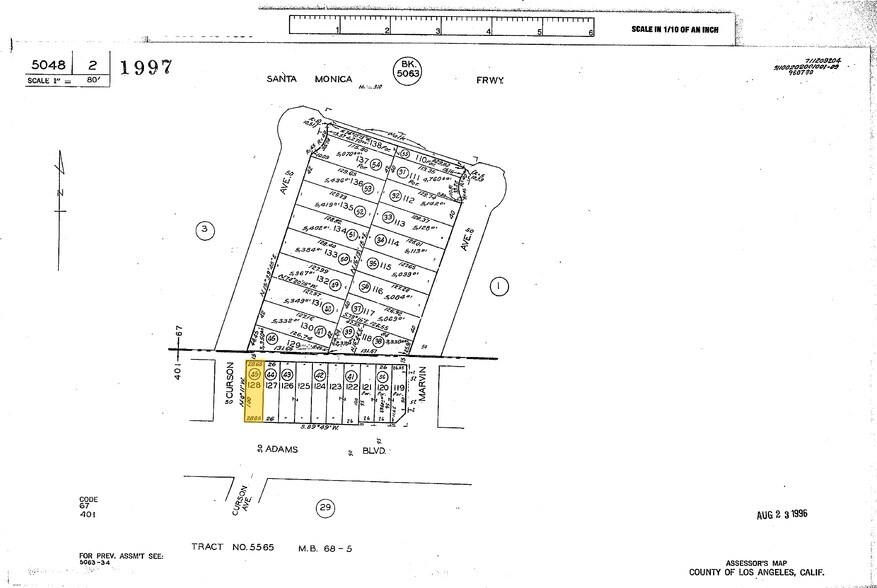5629 W Adams Blvd, Los Angeles, CA à louer - Plan cadastral – Image 2 sur 20