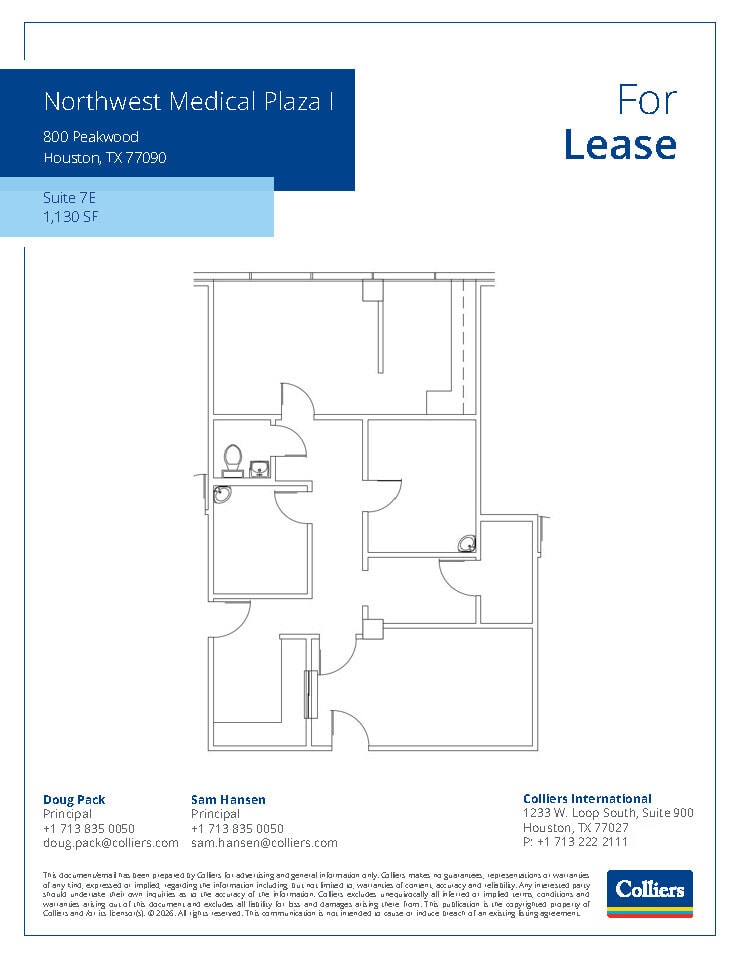 800 Peakwood Dr, Houston, TX à louer Plan d’étage– Image 1 sur 1