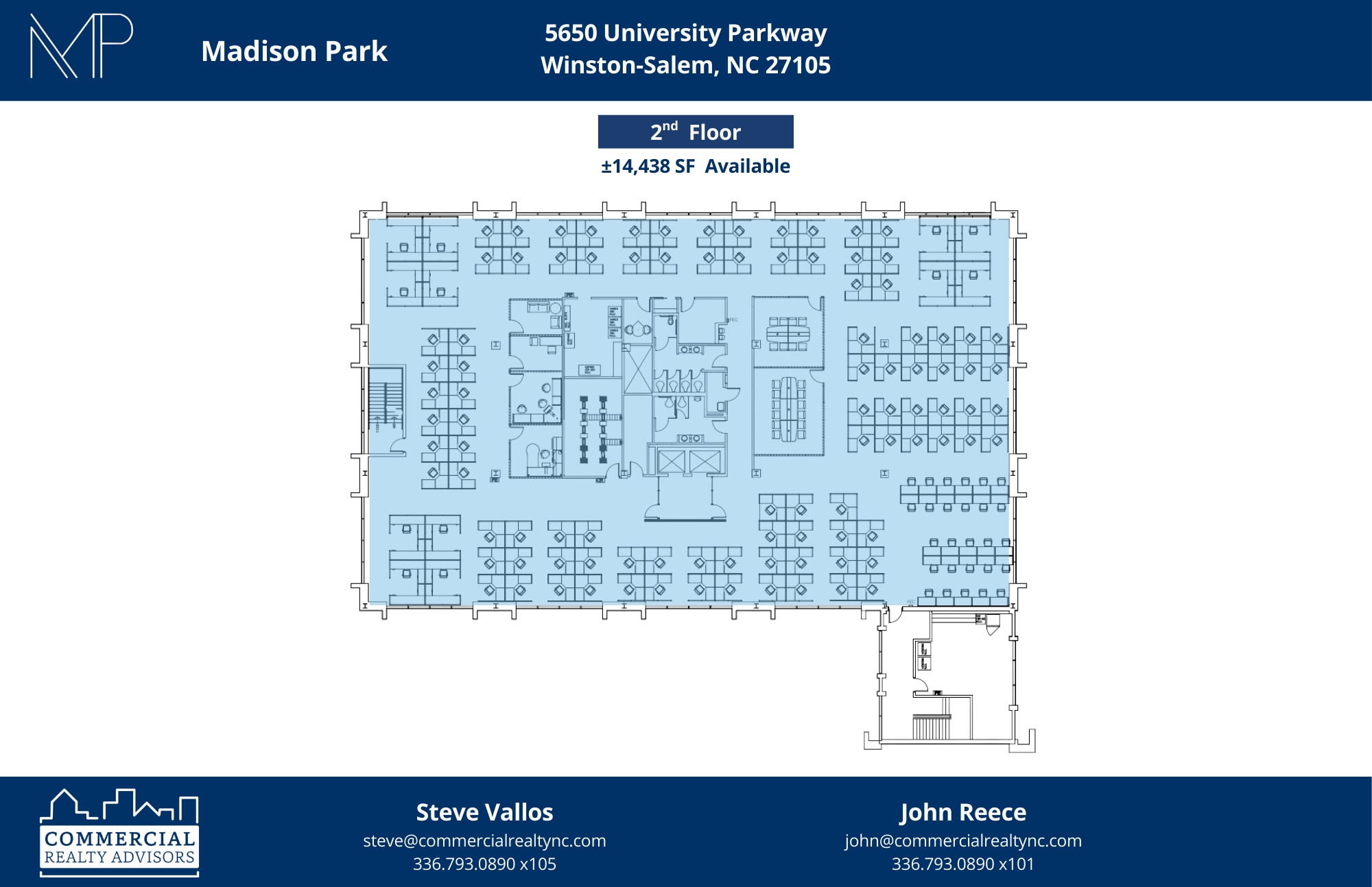 5620 University Pky, Winston-Salem, NC à louer Plan d’étage– Image 1 sur 1