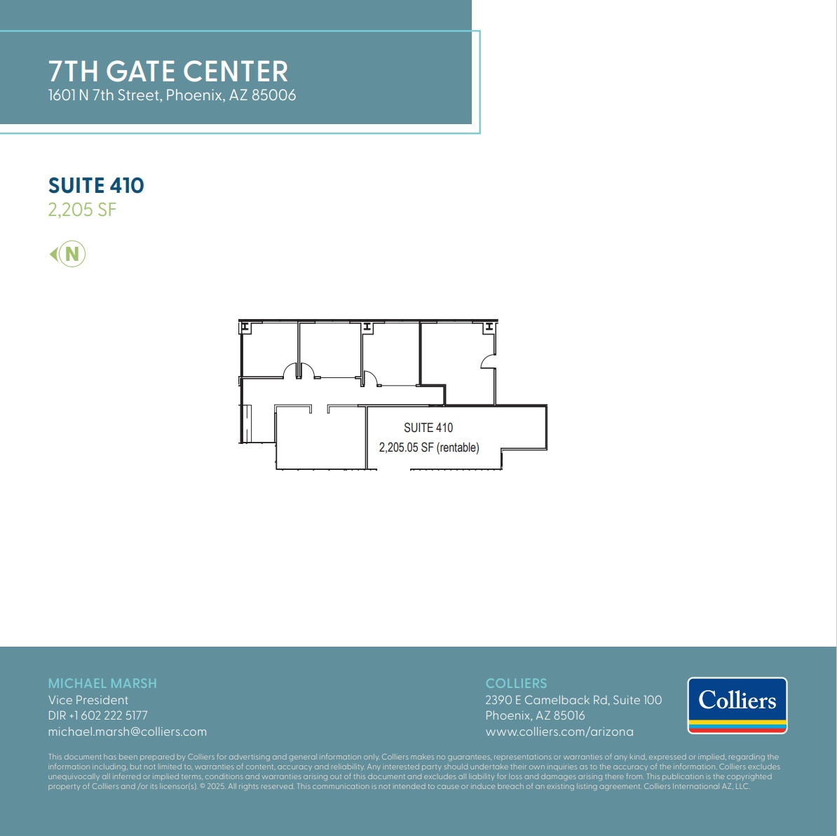 1601 N 7th St, Phoenix, AZ à vendre Plan d’étage– Image 1 sur 1