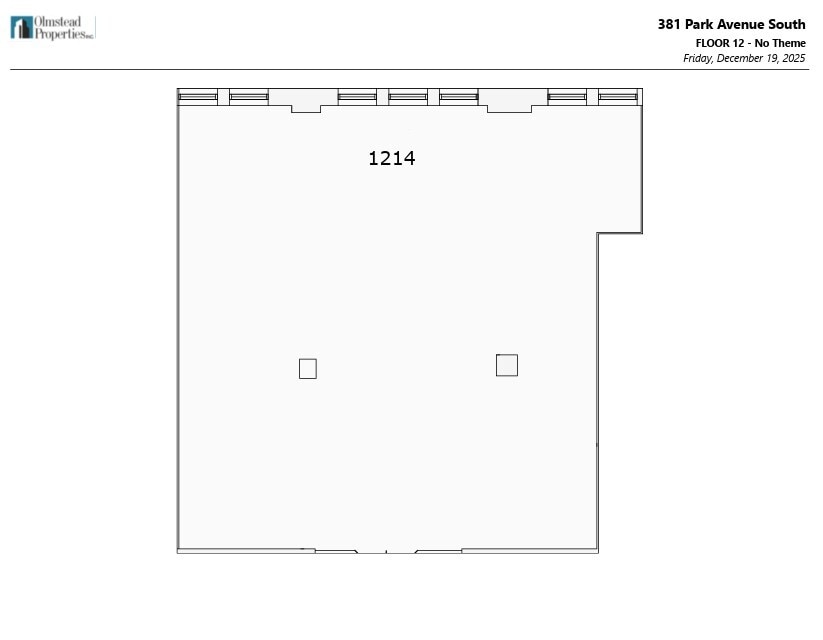 381 Park Ave S, New York, NY à louer Plan d’étage– Image 1 sur 4