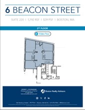 6 Beacon St, Boston, MA à louer Plan d’étage– Image 1 sur 1