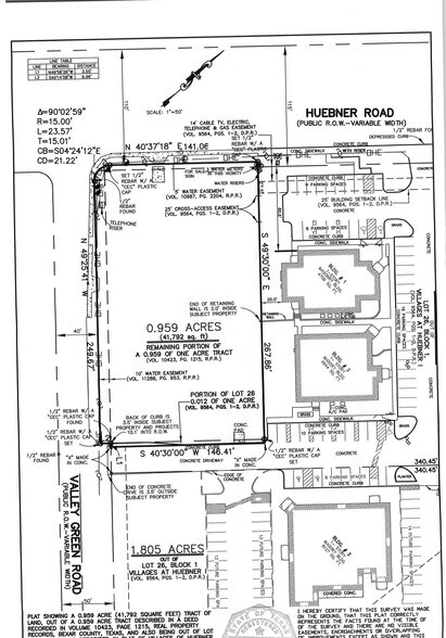 9480 Huebner Rd, San Antonio, TX à vendre - Plan cadastral – Image 2 sur 2