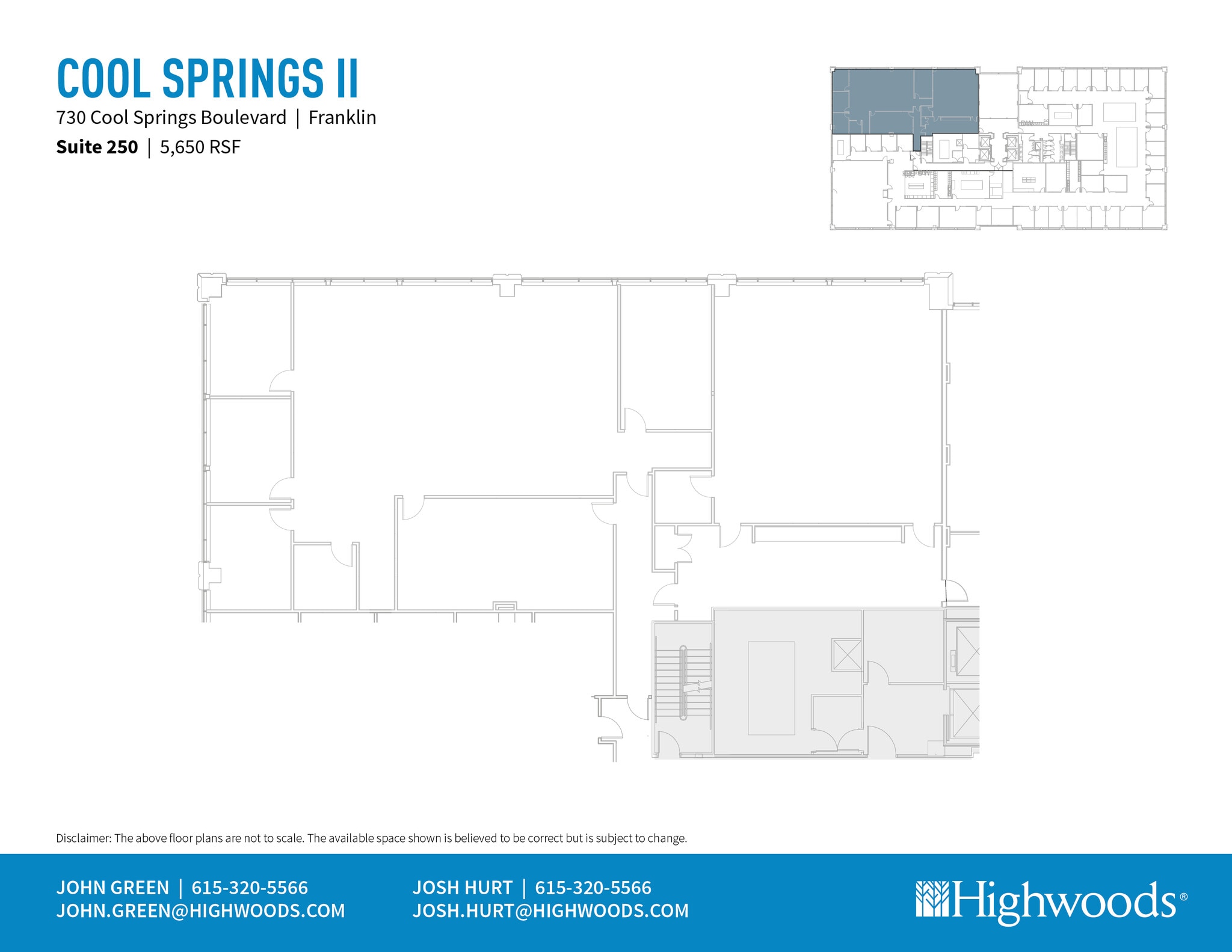 720 Cool Springs Blvd, Franklin, TN à louer Plan d’étage– Image 1 sur 1