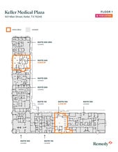 601 S Main St, Keller, TX à louer Plan d’étage– Image 1 sur 1