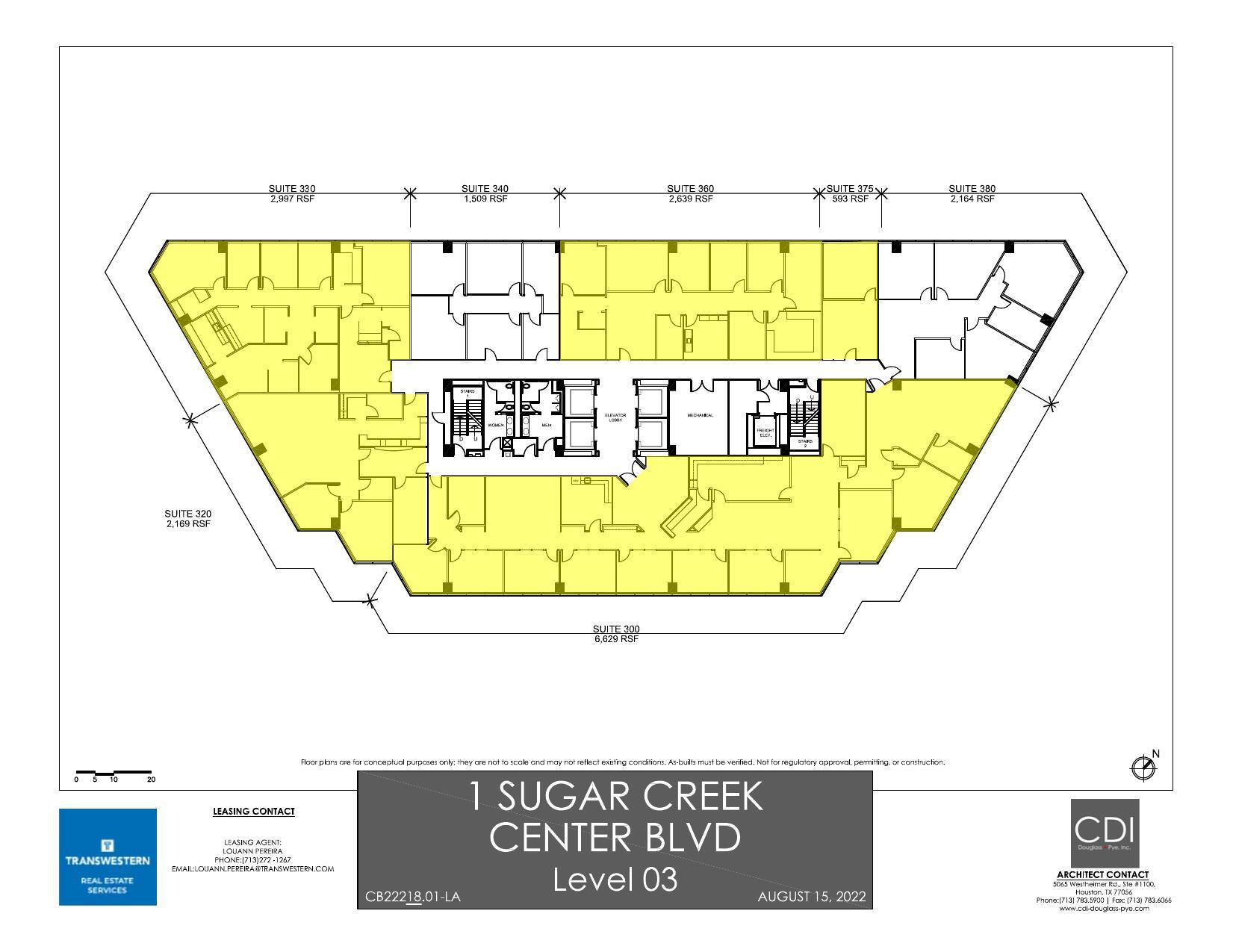 1 Sugar Creek Center Blvd, Sugar Land, TX à louer Plan d’étage– Image 1 sur 1