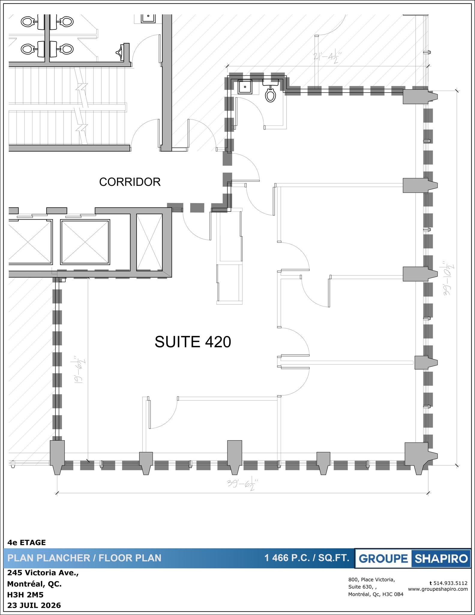 245 Av Victoria, Westmount, QC à louer Plan de site– Image 1 sur 1