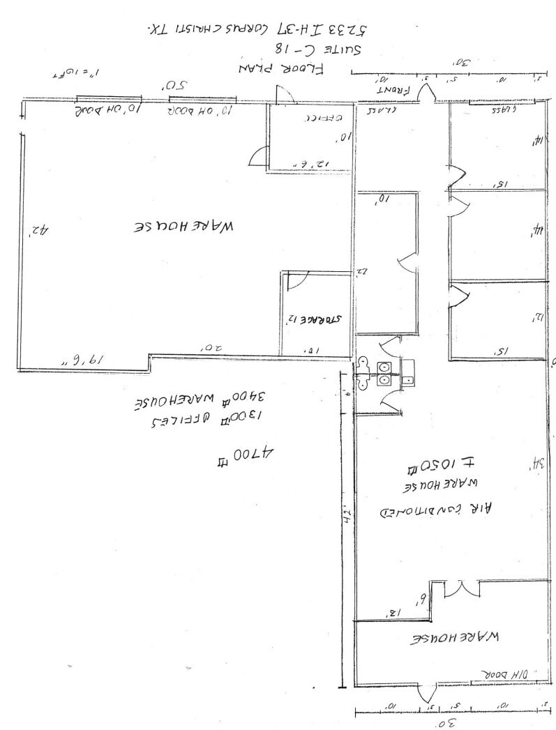 5233 IH 37, Corpus Christi, TX à louer Plan d’étage– Image 1 sur 1