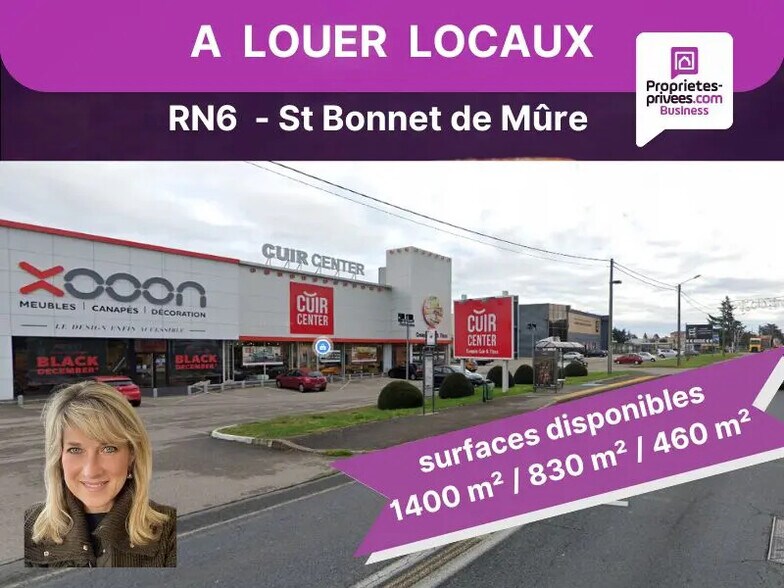 Local commercial dans Saint-Bonnet-de-Mure à louer - Photo de l’immeuble – Image 2 sur 4