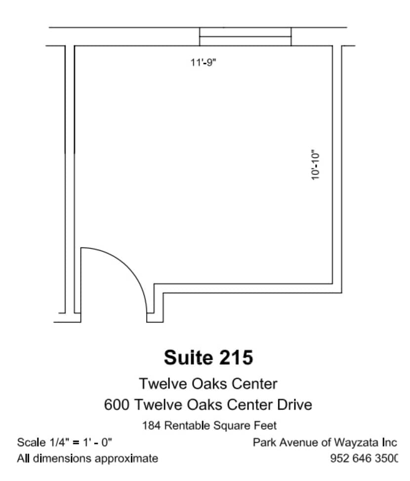 600 Twelve Oaks Center Dr, Wayzata, MN à louer Plan d’étage– Image 1 sur 1