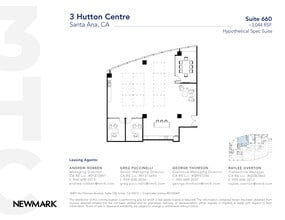 3 Hutton Centre Dr, Santa Ana, CA à louer Plan d’étage– Image 1 sur 4