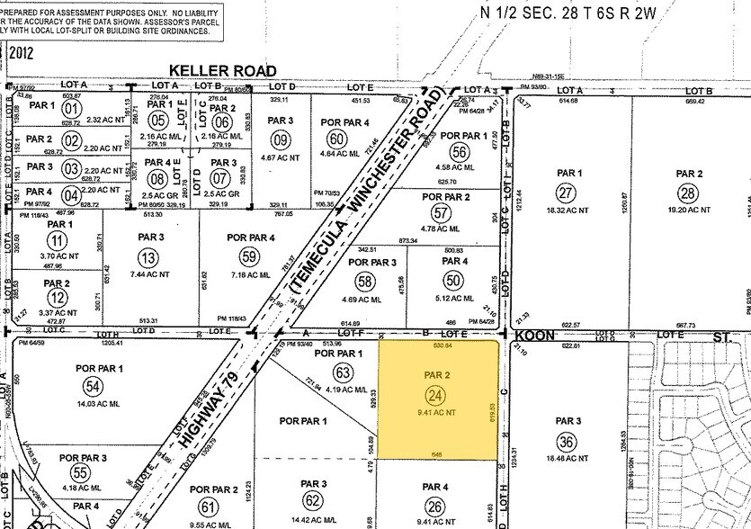 32333 Koon St, Winchester, CA à vendre - Plan cadastral – Image 3 sur 10