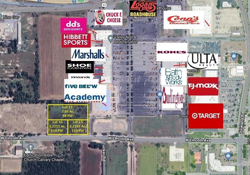 West Lincoln ave, Harlingen, TX à vendre Aérien– Image 1 sur 2