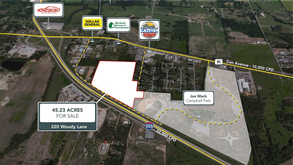 220 Woody Ln, Jonesboro, AR à vendre - Photo de l’immeuble – Image 3 sur 9