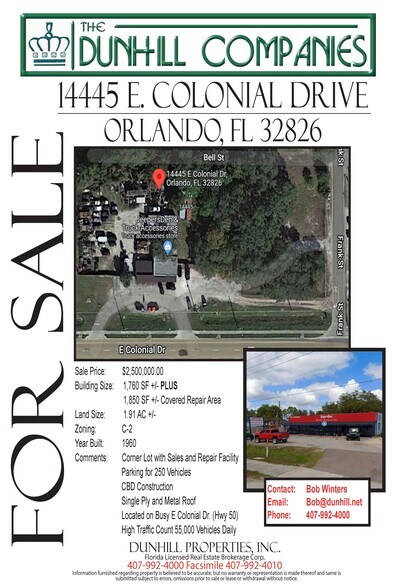 14445 E Colonial Dr, Orlando, FL à vendre - Photo de l’immeuble – Image 3 sur 3