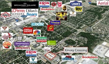 1400 W Southwest Loop 323, Tyler, TX - VUE AÉRIENNE  vue de carte