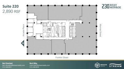 230 W Monroe St, Chicago, IL à louer Plan d’étage– Image 1 sur 1