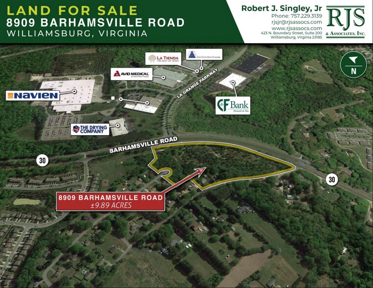 8909 Barhamsville Rd, Toano, VA à vendre - Photo principale – Image 1 sur 5
