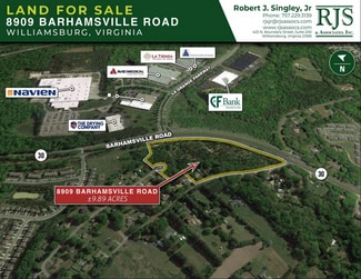 Plus de détails pour 8909 Barhamsville Rd, Toano, VA - Terrain à vendre