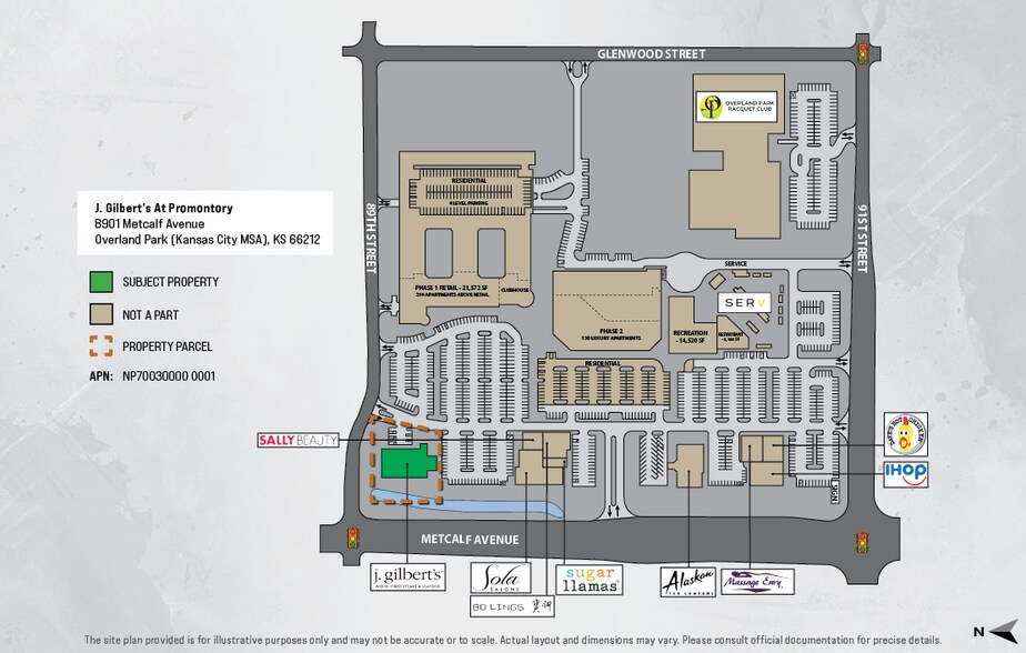 8901 Metcalf Ave, Overland Park, KS à vendre - Plan de site – Image 2 sur 6