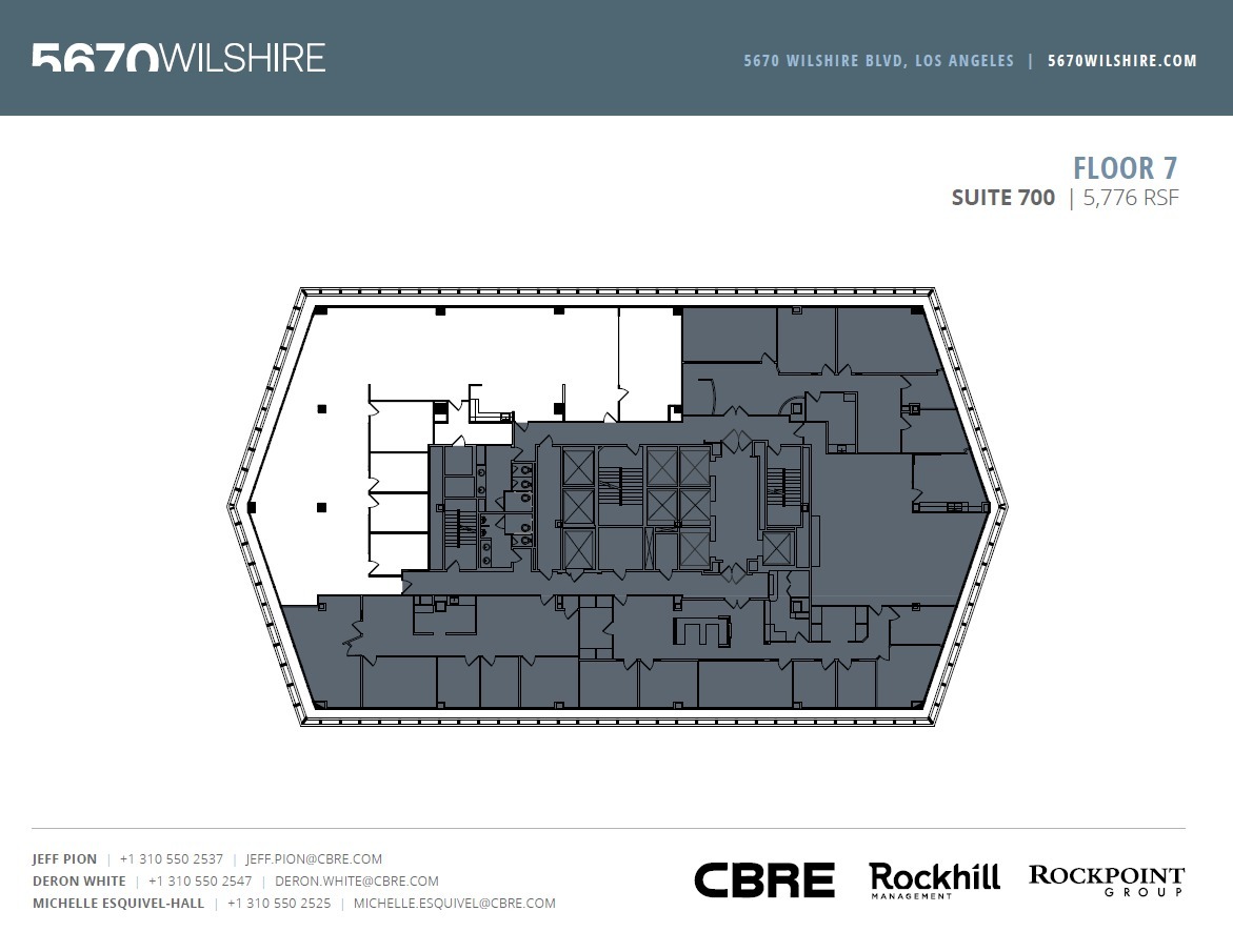 5670 Wilshire Blvd, Los Angeles, CA à louer Plan d’étage– Image 1 sur 1