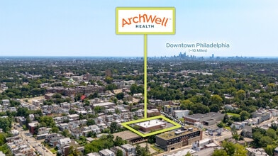 6201 Germantown Ave, Philadelphia, PA - Vue aérienne vue de carte