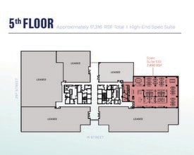 2445 M St NW, Washington, DC à louer Plan d’étage– Image 1 sur 2