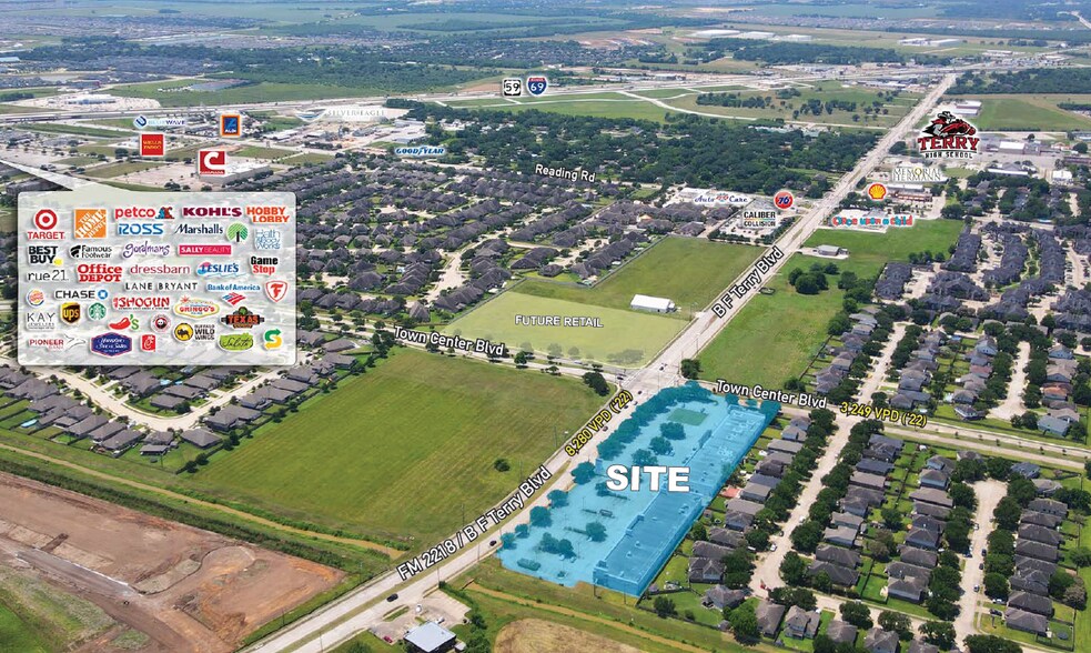 1720-1730 B F Terry Blvd, Rosenberg, TX à louer - Photo de l’immeuble – Image 1 sur 3