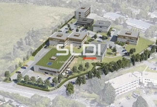 Dardilly - VUE AÉRIENNE vue de carte