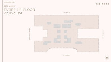 230 Park Ave, New York, NY à louer Plan d’étage– Image 1 sur 5