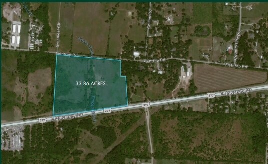 E University Dr & Fishtrap Rd, Denton, TX à louer - Aérien – Image 3 sur 4